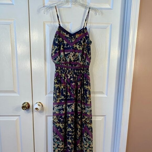 PURPLE MAXI DRESS BY XHILARATION S-SMALL - Picture 1 of 6
